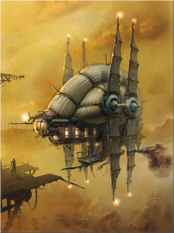 steampunk airship star wars style