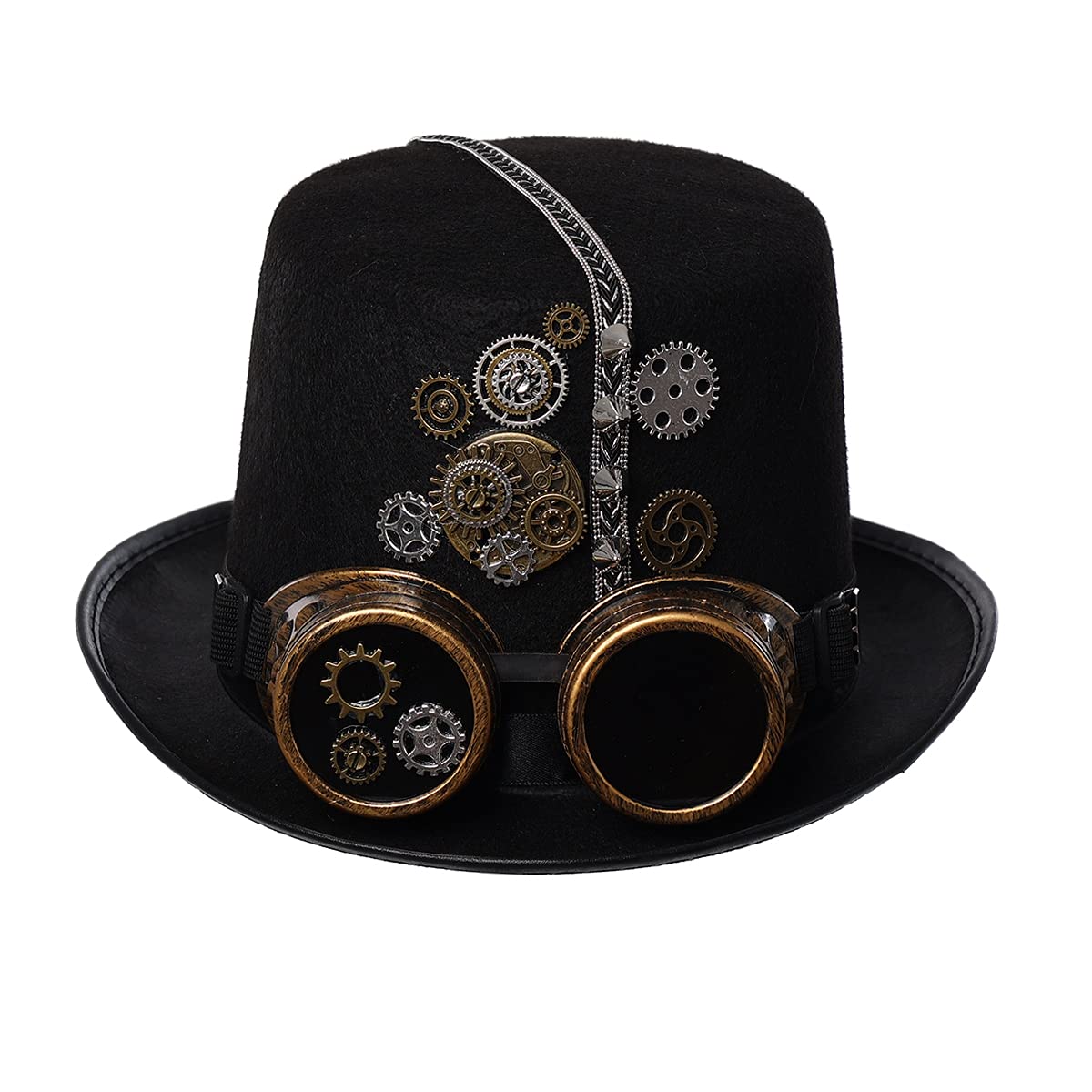 COSDREAMER Steampunk Top Hats with Goggle